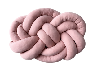Poduszka precel knot pillow brudny róż*