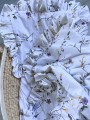 Pościel dziecięca bawełniana z falbanką boho kwiaty