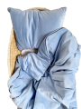 Pościel welurowa baby blue niebieska