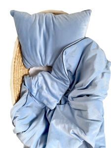 Pościel dziecięca welurowa baby blue niebieska*