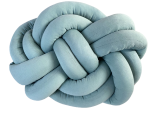 Poduszka precel knot pillow brudna mięta*